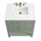 James Martin Vanities Breckenridge 30in Single Vanity, Smokey Celadon w/ 3 CM White Zeus Top 330-V30-SC-3WZ - alternate 7